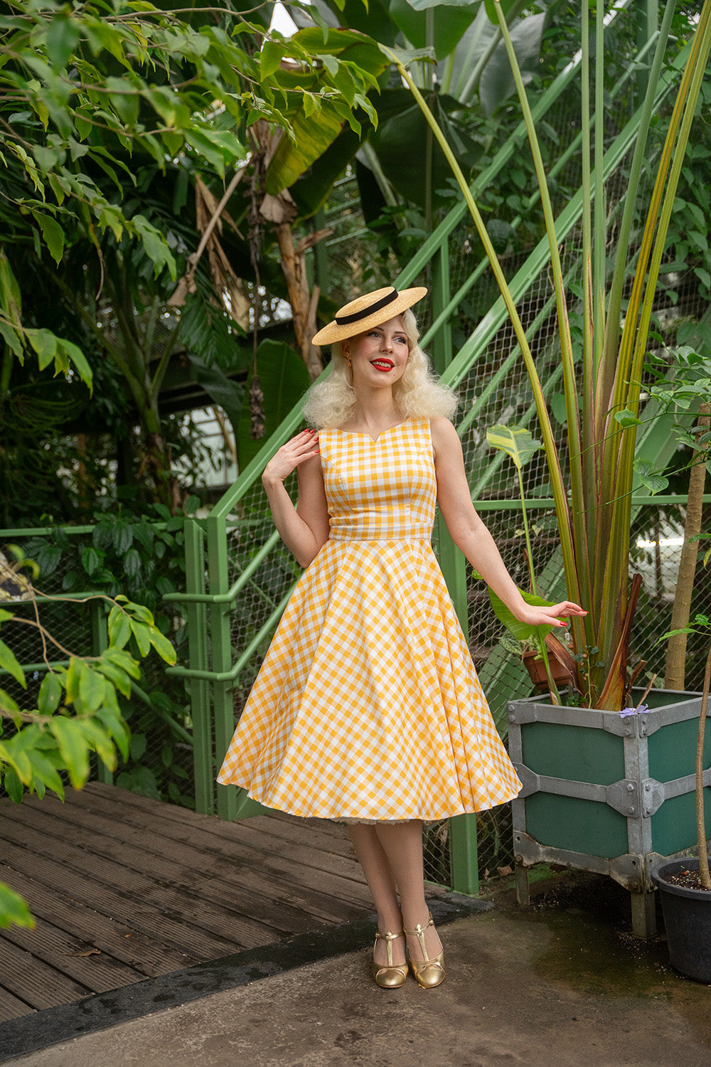 Gemma Gingham Swing Dress