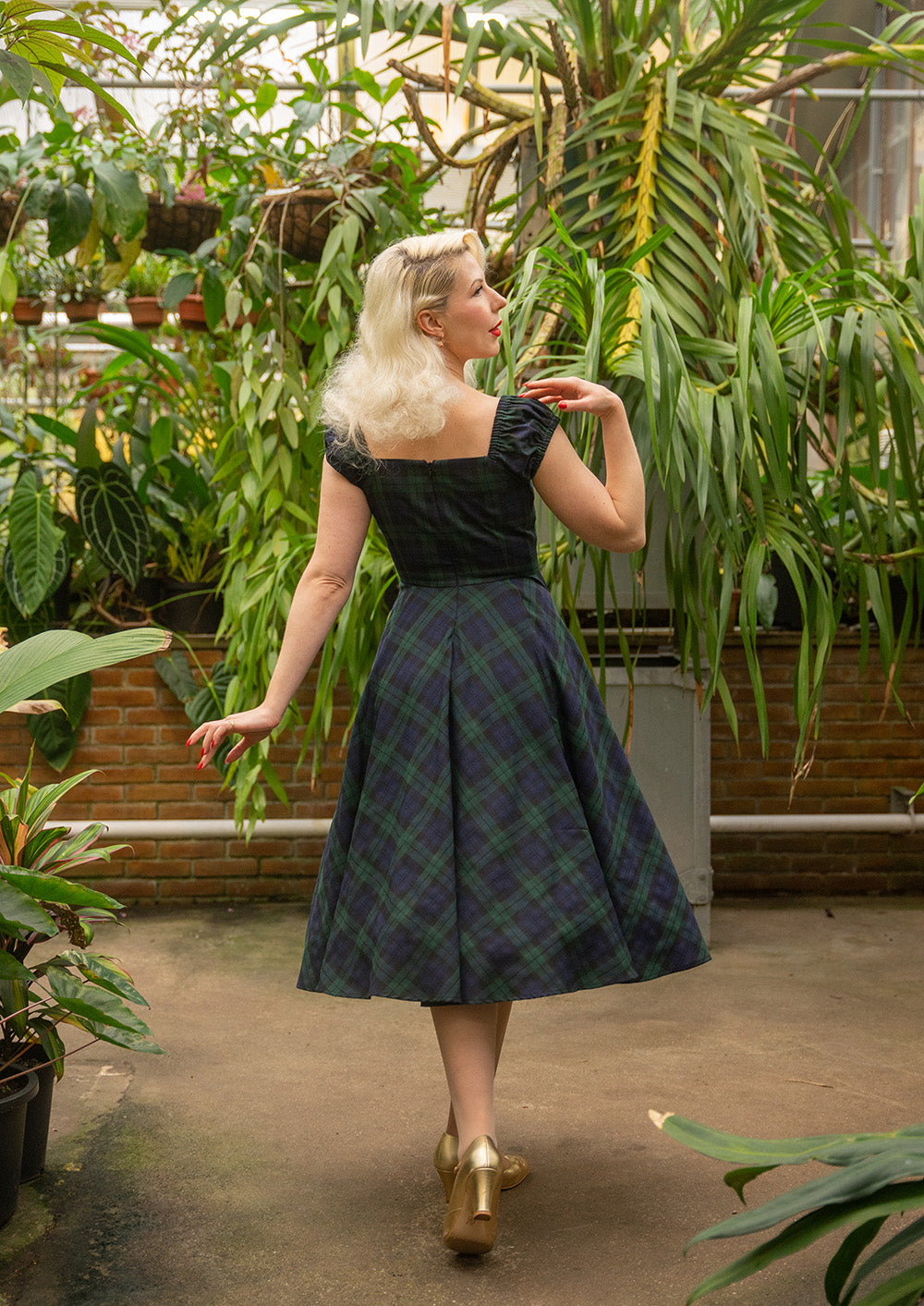 Judith Tartan Swing Dress