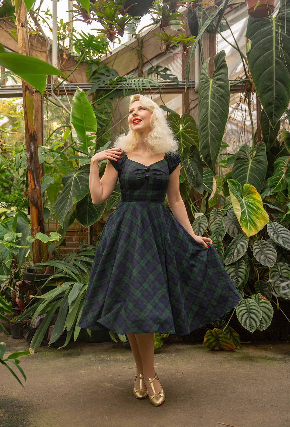 Judith Tartan Swing Dress