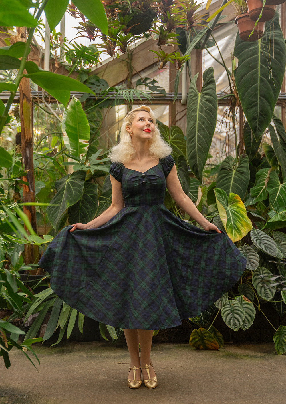 Judith Tartan Swing Dress