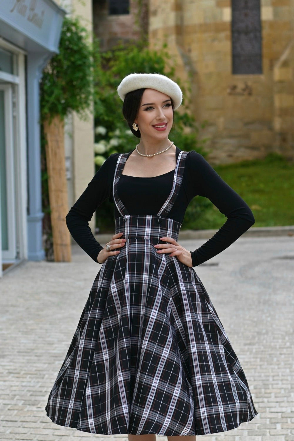 Elfie Tartan Swing Skirt