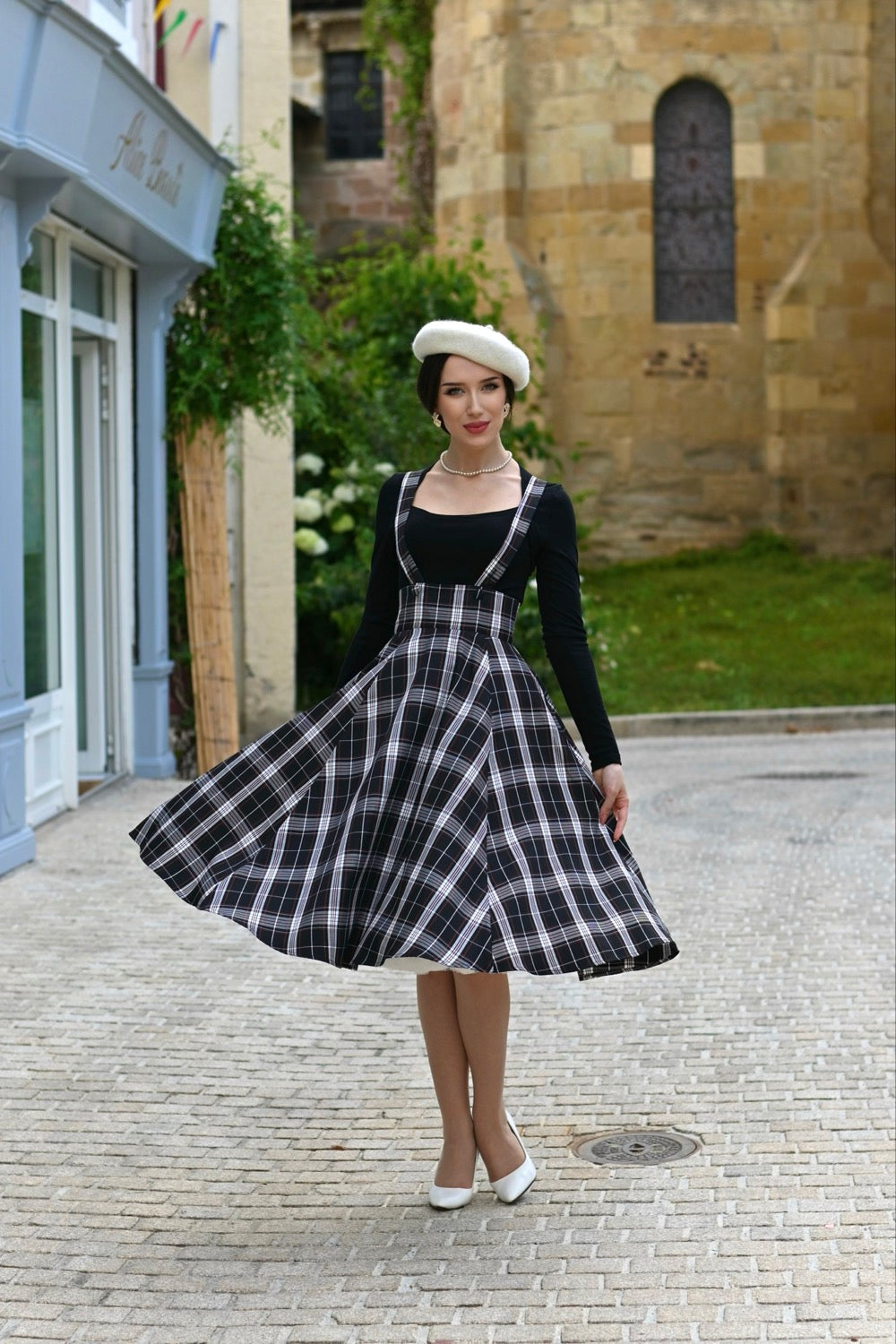Elfie Tartan Swing Skirt