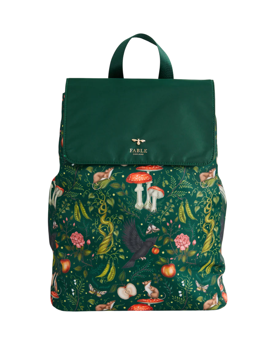 Catherine Rowe x Fable ~ Into the Woods Green Backpack