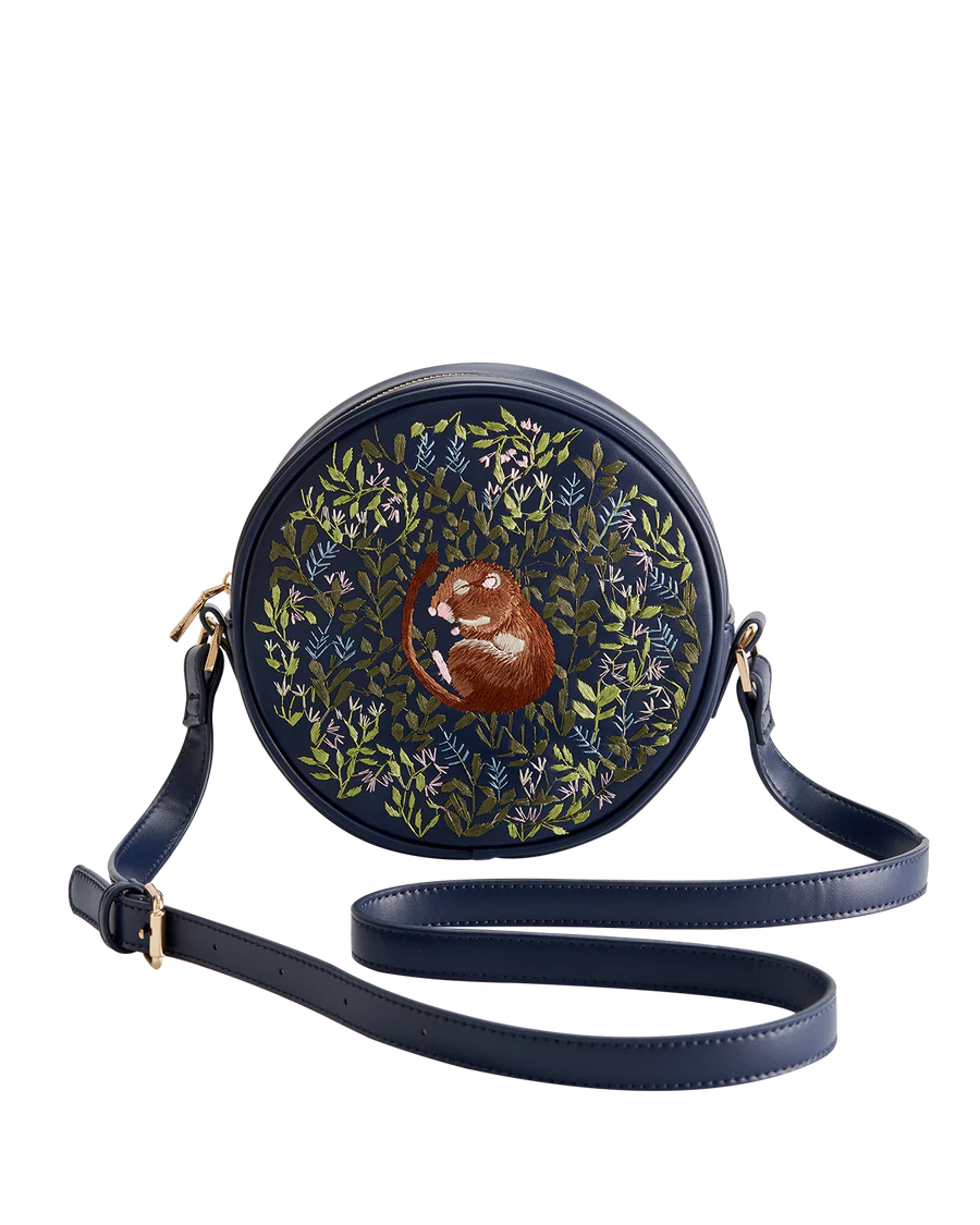 Chloe Giordani ~ Dormouse Embroidered Circle Bag