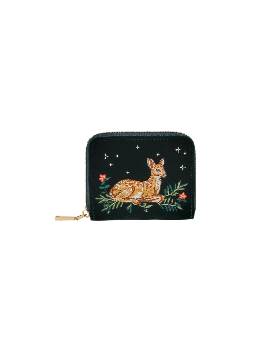 Fawn Embroidered Purse