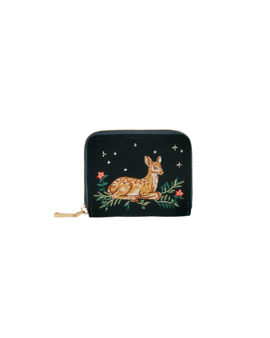 Fawn Embroidered Purse