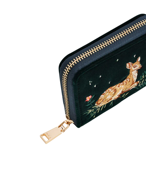 Fawn Embroidered Purse
