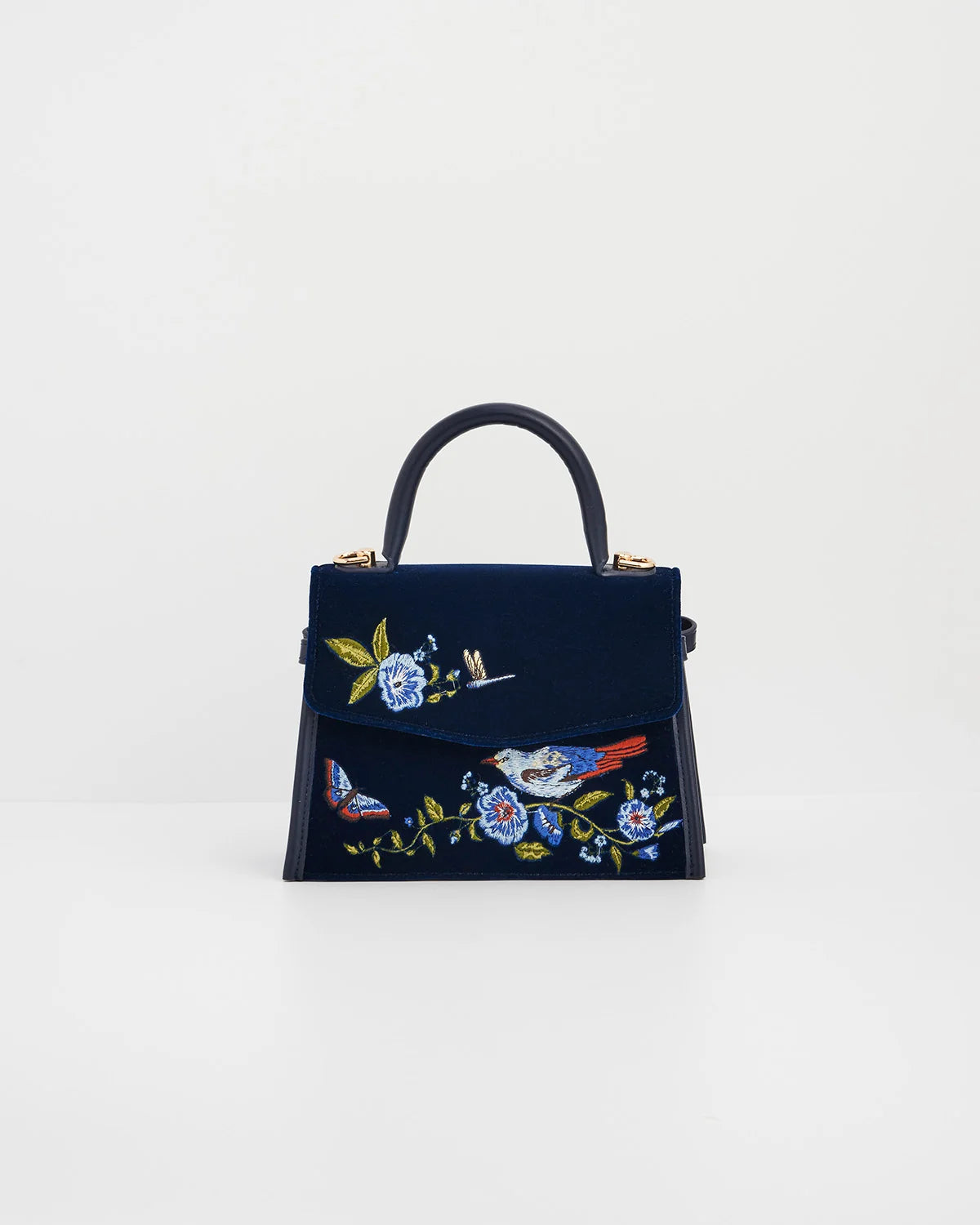 Eliza Nightingale Embroidered Top Handle Bag
