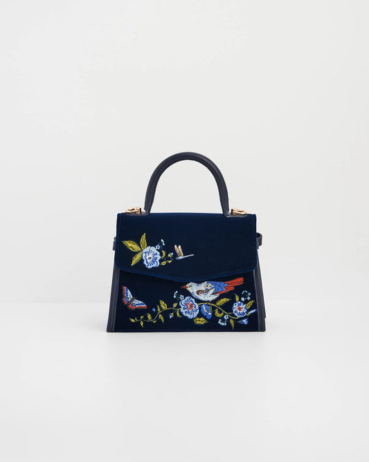 Eliza Nightingale Embroidered Top Handle Bag