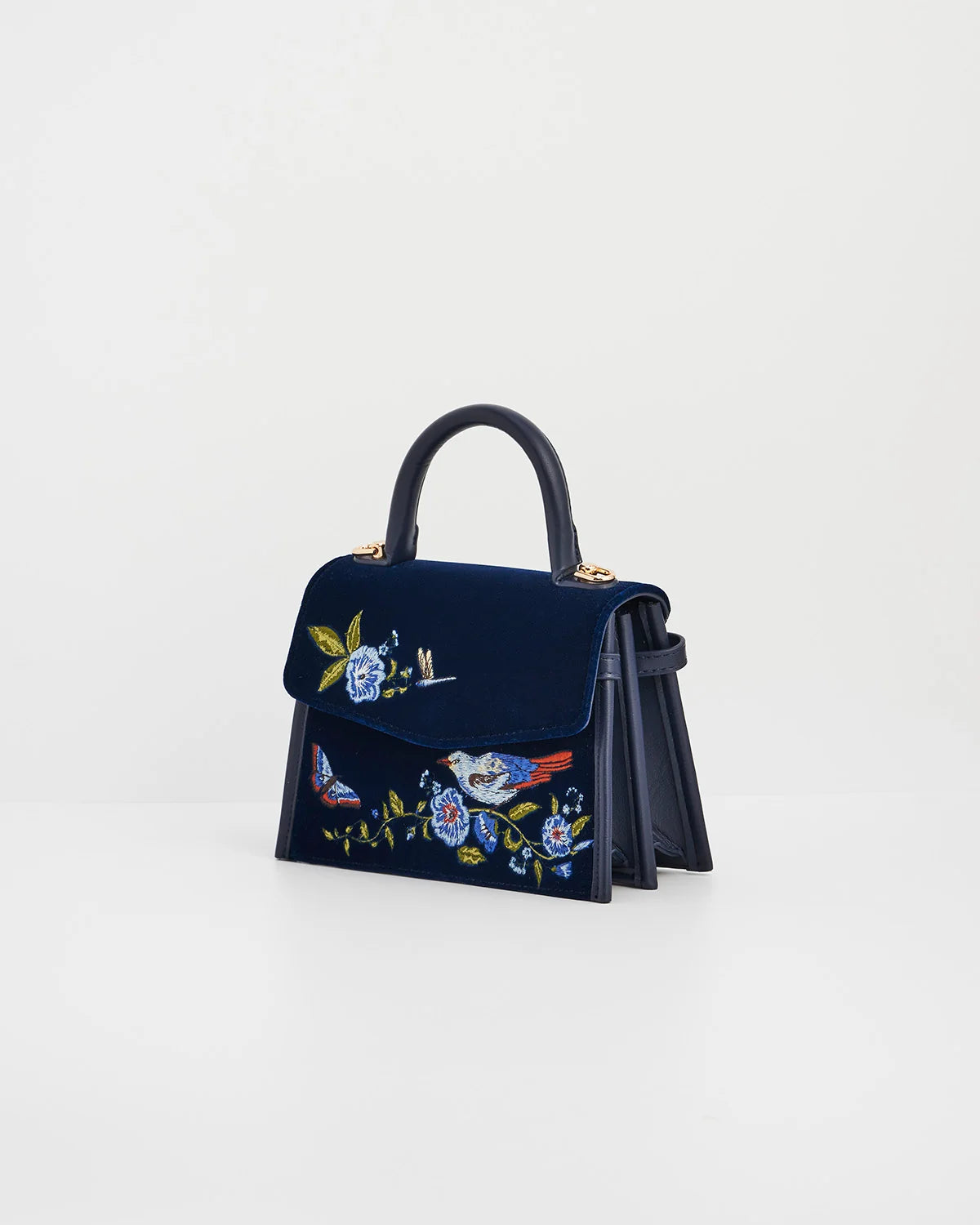 Eliza Nightingale Embroidered Top Handle Bag