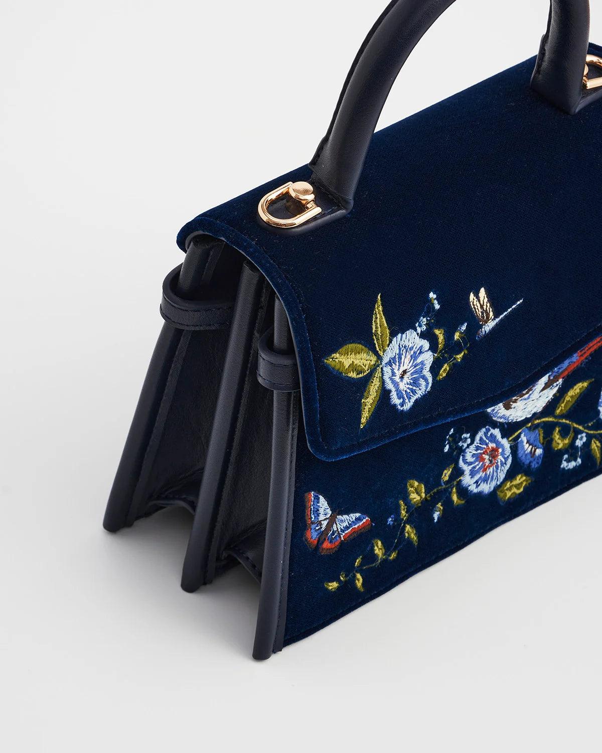Eliza Nightingale Embroidered Top Handle Bag