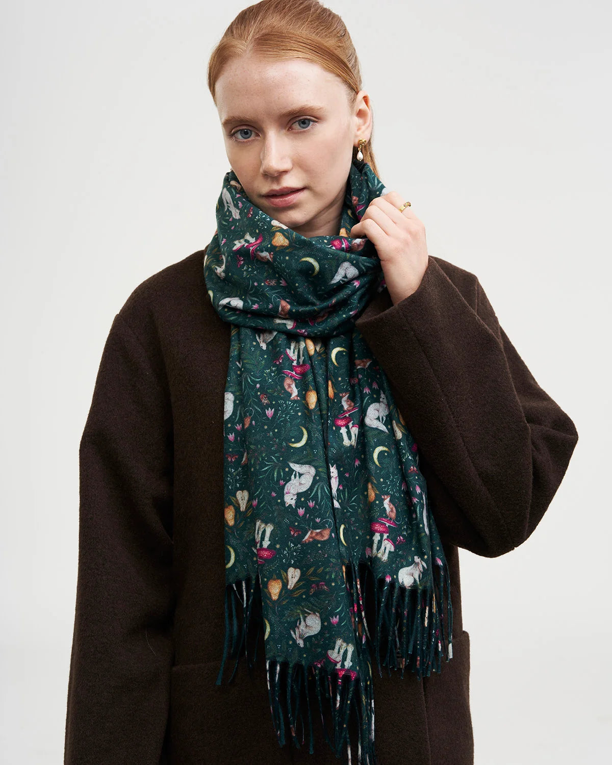 Niva Long Fringed Scarf