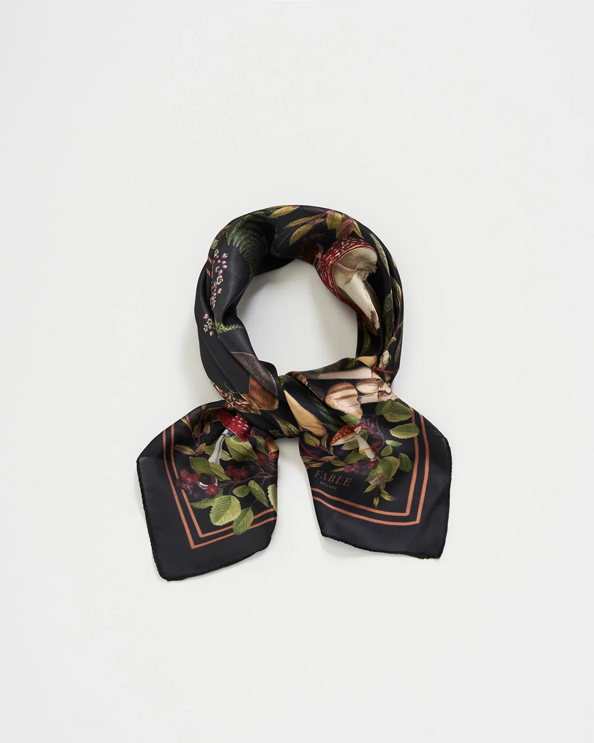 Orla Mushroom Small Square Scarf