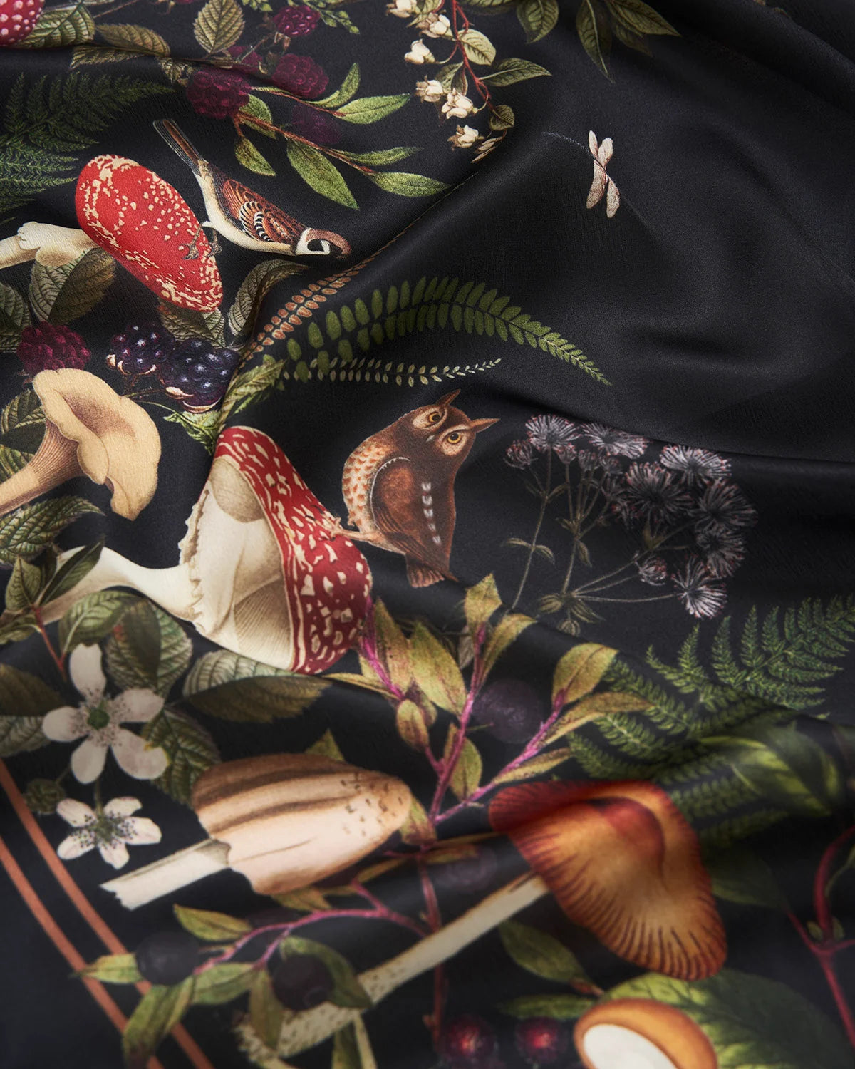 Orla Mushroom Small Square Scarf