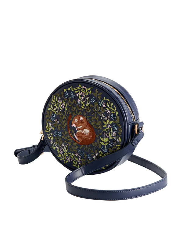 Chloe Giordani ~ Dormouse Embroidered Circle Bag