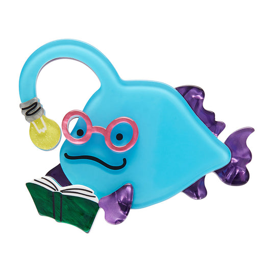 Bright Eyed Bibliophile Brooch