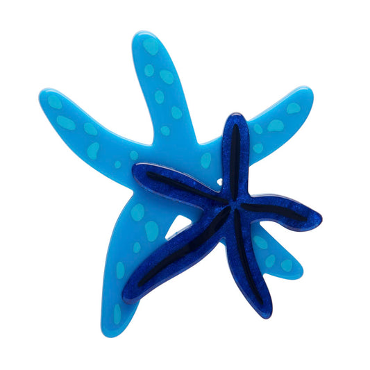 Blue Seastar Brooch