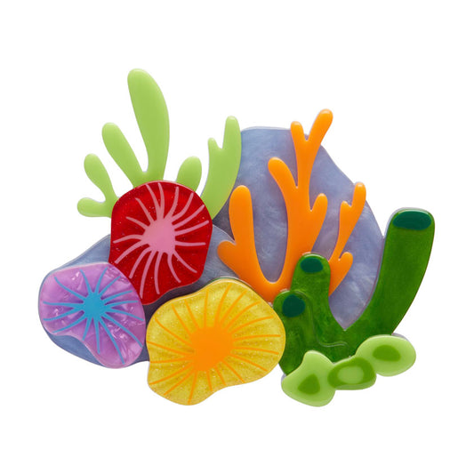 Kaleidoscopic Coral Brooch