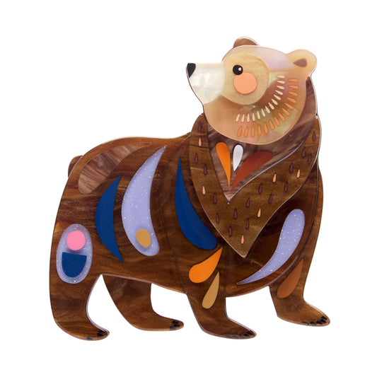 The Brawny Brown Bear Brooch