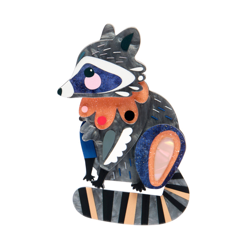 The Resourceful Raccoon Brooch