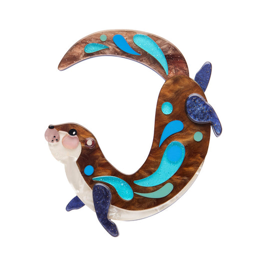 The Outgoing Otter Brooch