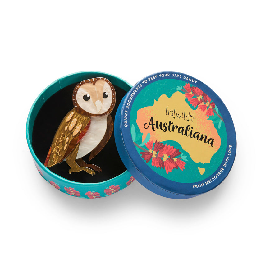 Maisie the Masked Owl Brooch