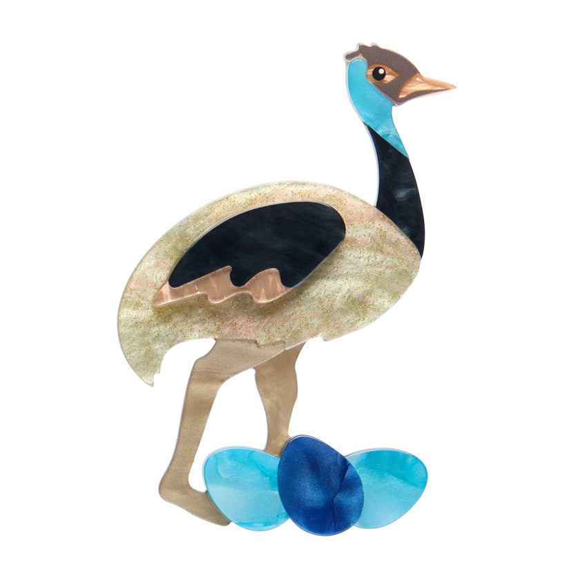 Elliot The Emu Brooch