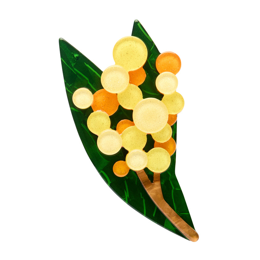 Golden Wattle Brooch