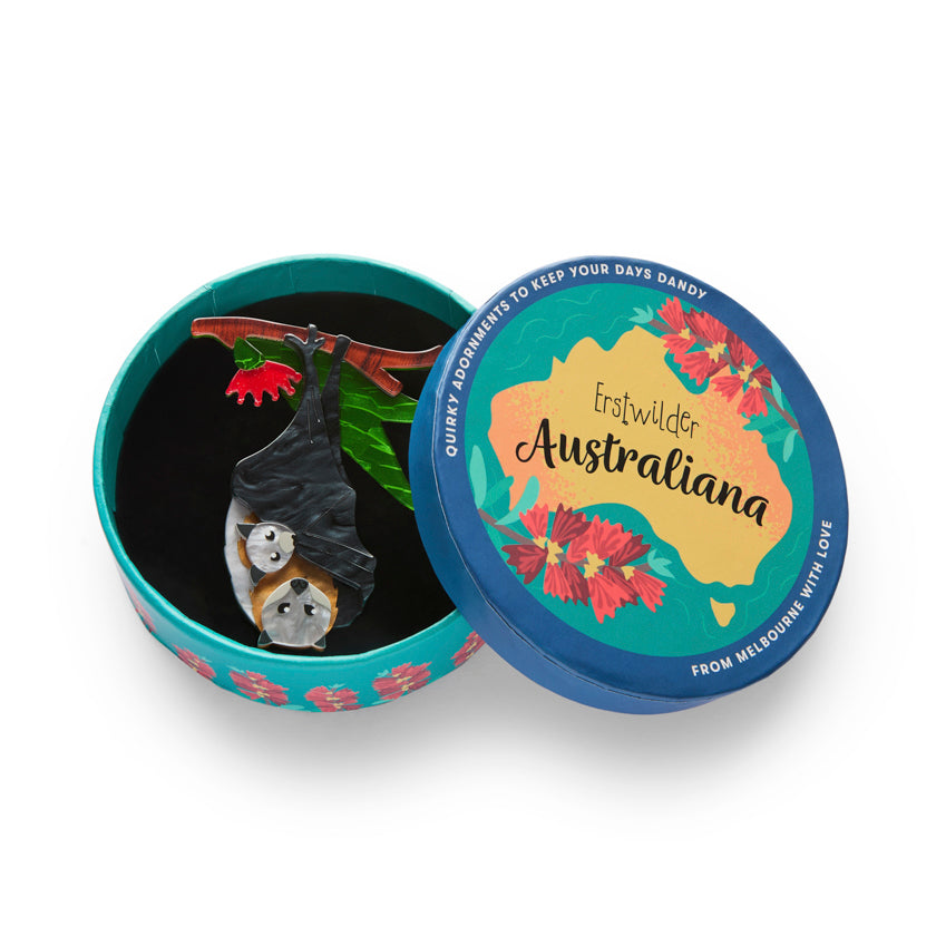 Frankie and Finn Flying Foxes Brooch