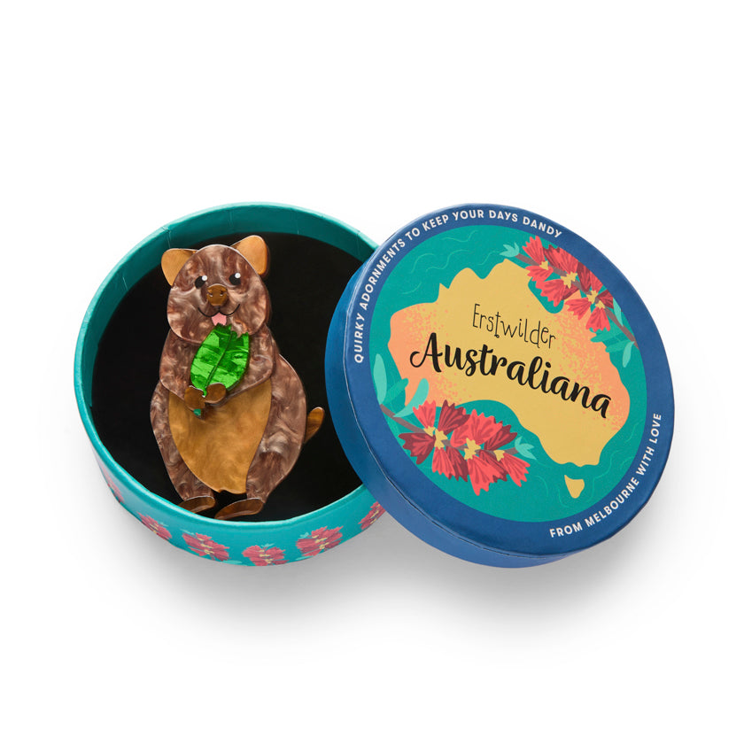 Quinn the Quokka Brooch