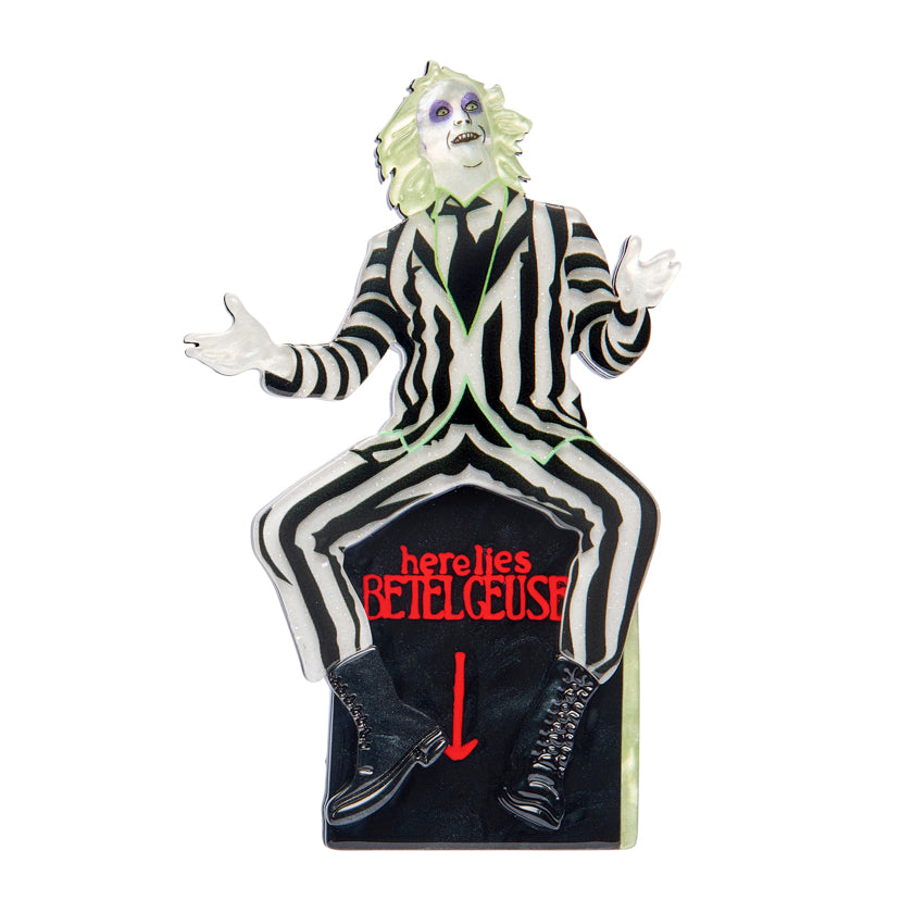 Beetlejuice Brooch
