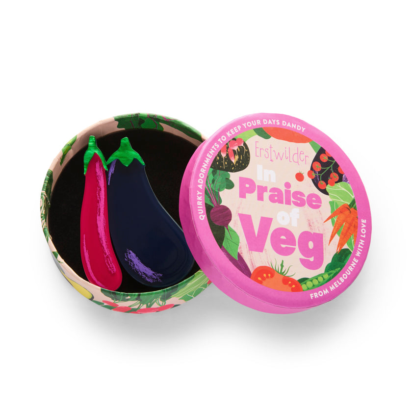 Eggplant Envy Brooch