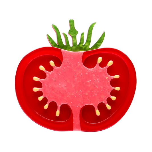 Tomato Time Brooch