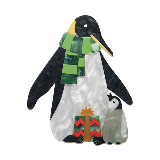 Paddy & Pip the Penguins Brooch