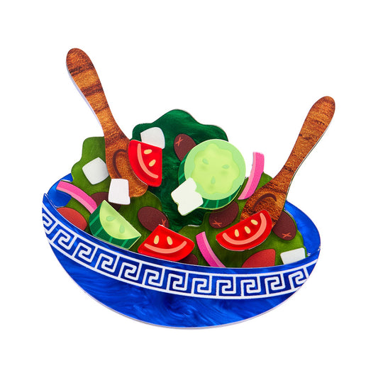 Greek Salad Brooch