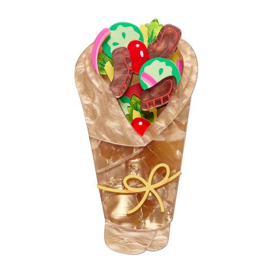 Gyros on the Go Brooch