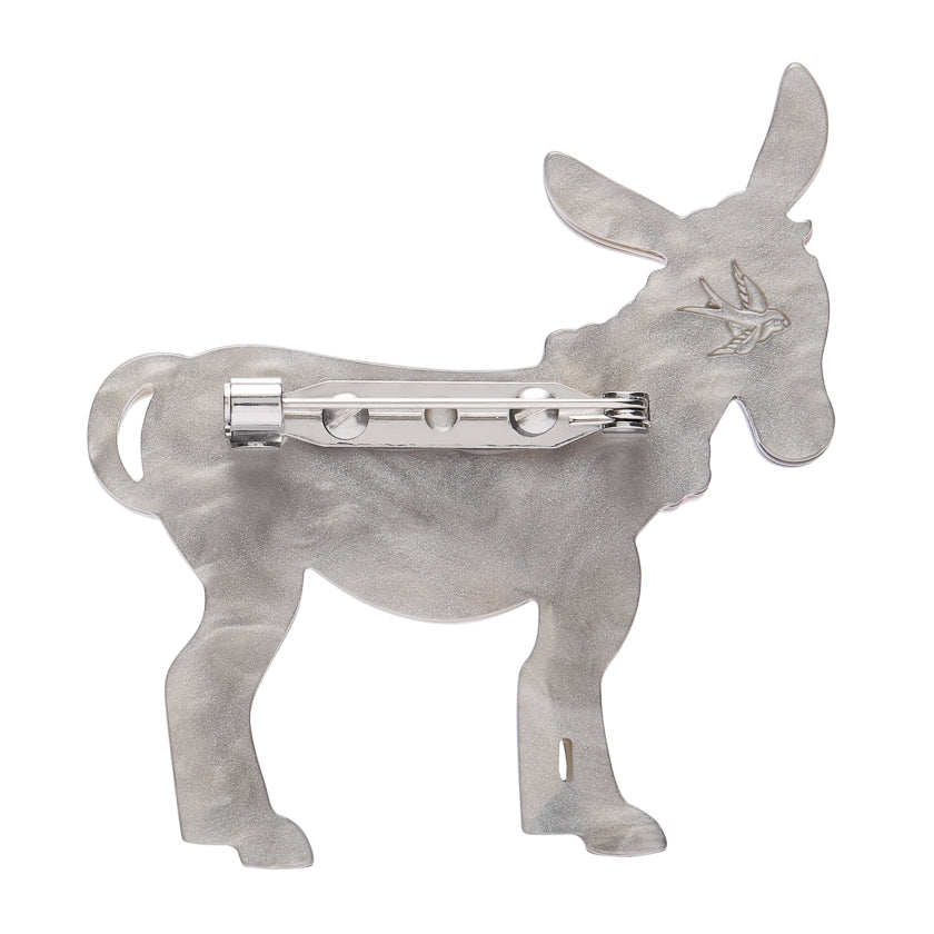 Devoted Donkey Brooch