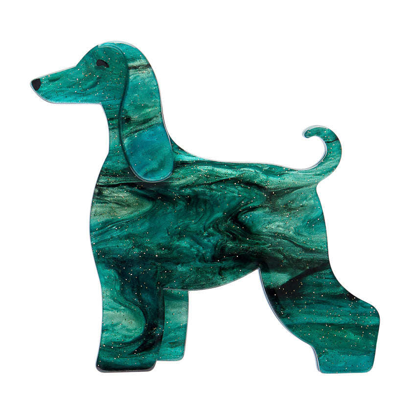 Ainslee the Afghan Hound Brooch