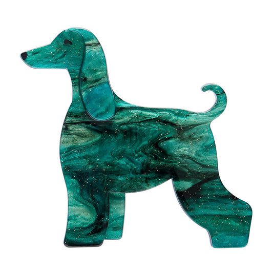 Ainslee the Afghan Hound Brooch