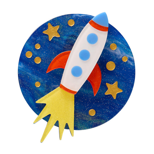 Blast Off! Brooch