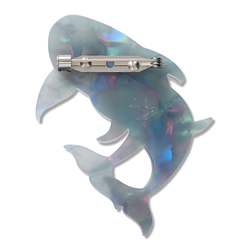 Yangtze Finless Porpoises Brooch