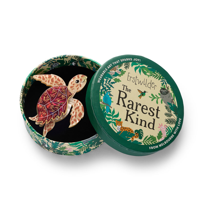 Hawksbill Turtle Brooch