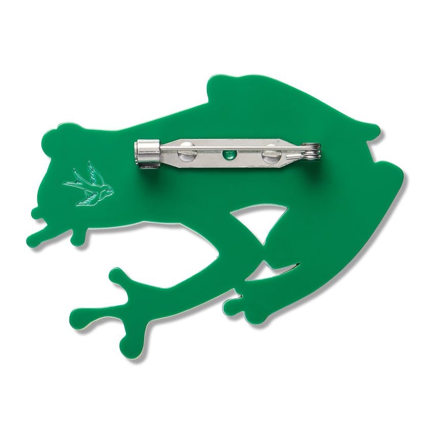 Buckley's Giant Glass Frog Brooch