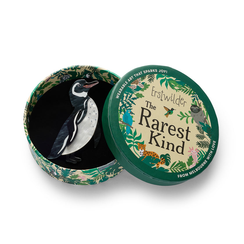 Galapagos Penguin Brooch