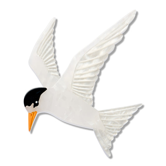 New Zealand Fairy Tern Brooch