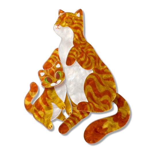Purrfect Harmony Brooch Pair
