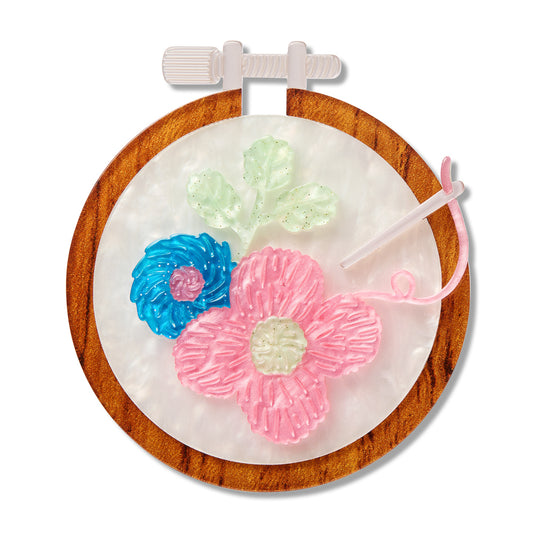 Stitched & Framed Brooch
