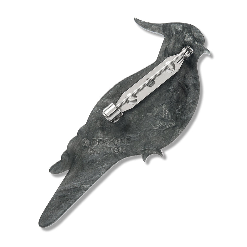 Kulupatji (Crested Pigeon) Brooch