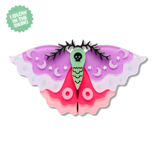 Flutter by Night Brooch
