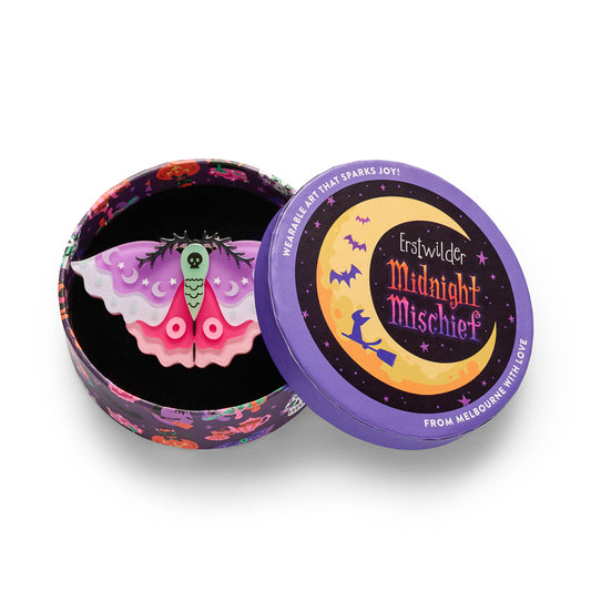 Flutter by Night Brooch